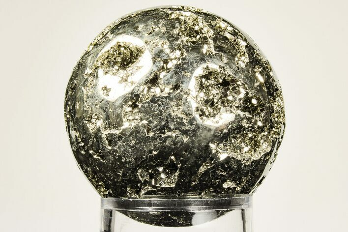 Polished Pyrite Sphere - Peru #193663